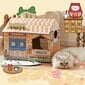 Cardboard Cat House Turvallinen, terveellistä kulutusta kestävä kannettava kissan leikkimökki kissanminttulla kissoille Ice House hinta ja tiedot | Raapimispuut ja kiipeilypuut | hobbyhall.fi