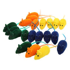 20 kpl Squeak Mouse Toy Safe Interactive 4 väriä lievittävä stressiä Squeak Cat Lelut lemmikkikissoille hinta ja tiedot | Kissan lelut | hobbyhall.fi