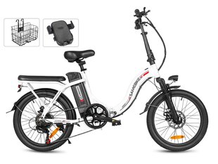 Sähköpyörä Samebike CY20, 20", 350W, 12Ah, valkoinen hinta ja tiedot | Sähköpyörät | hobbyhall.fi