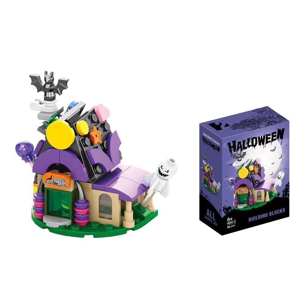 Halloween Village Building Haunted House -puku, Halloween-rakennuspalikat lelu pojille ja tytöille yli 6-vuotiaille hinta ja tiedot | LEGOT ja rakennuslelut | hobbyhall.fi