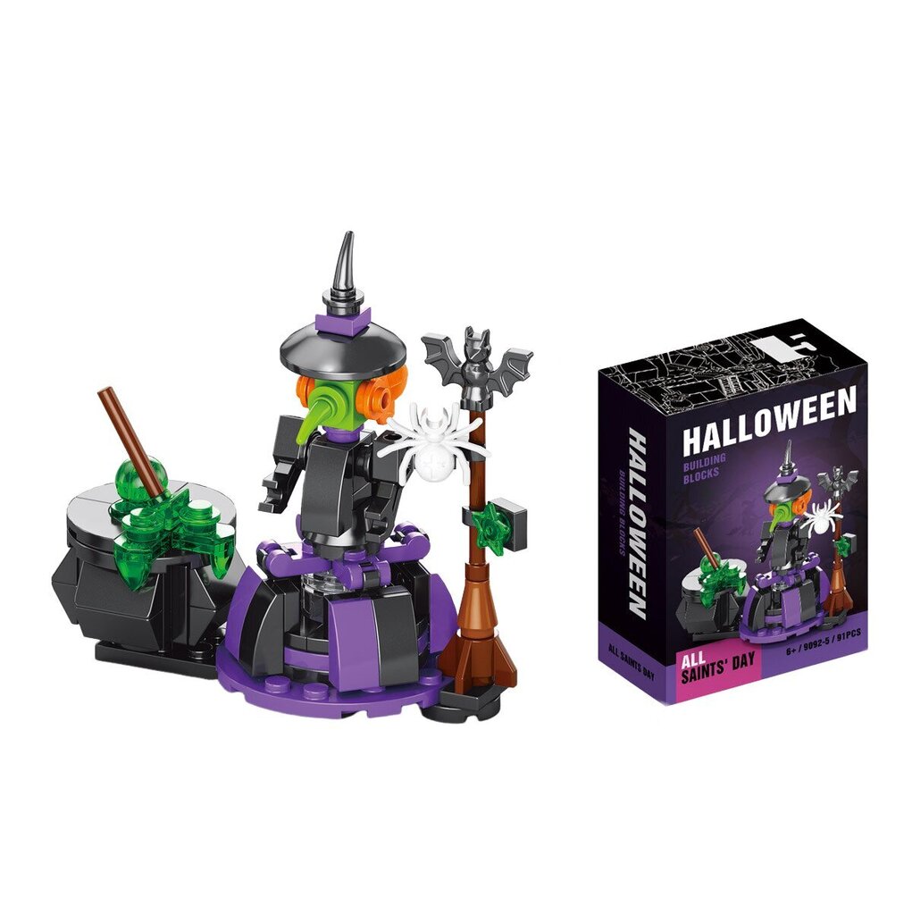 Halloween Village Building Haunted House -rakennuspalikat, 91 osaa hinta ja tiedot | LEGOT ja rakennuslelut | hobbyhall.fi