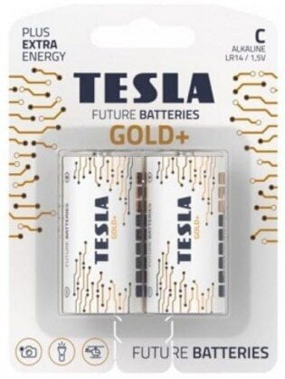 Akku C Gold+ LR14 2kpl, Tesla hinta ja tiedot | Paristot | hobbyhall.fi