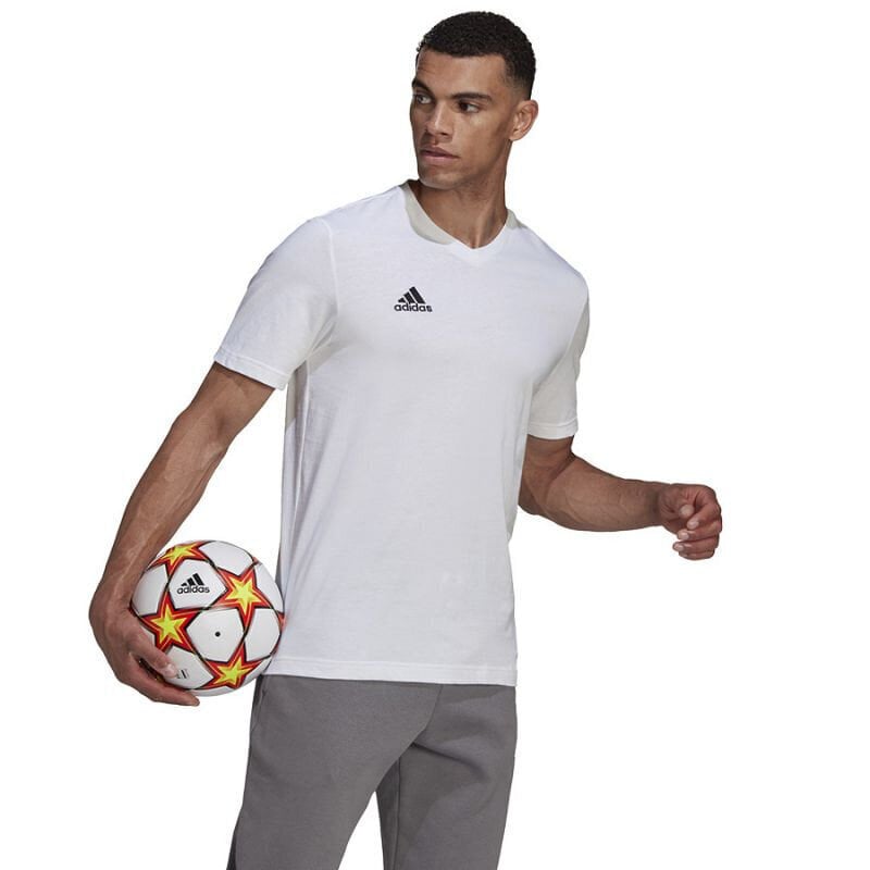 Miesten T-paita Adidas Entrada 22 Tee M HC0452, valkoinen hinta ja tiedot | Miesten urheiluvaatteet | hobbyhall.fi