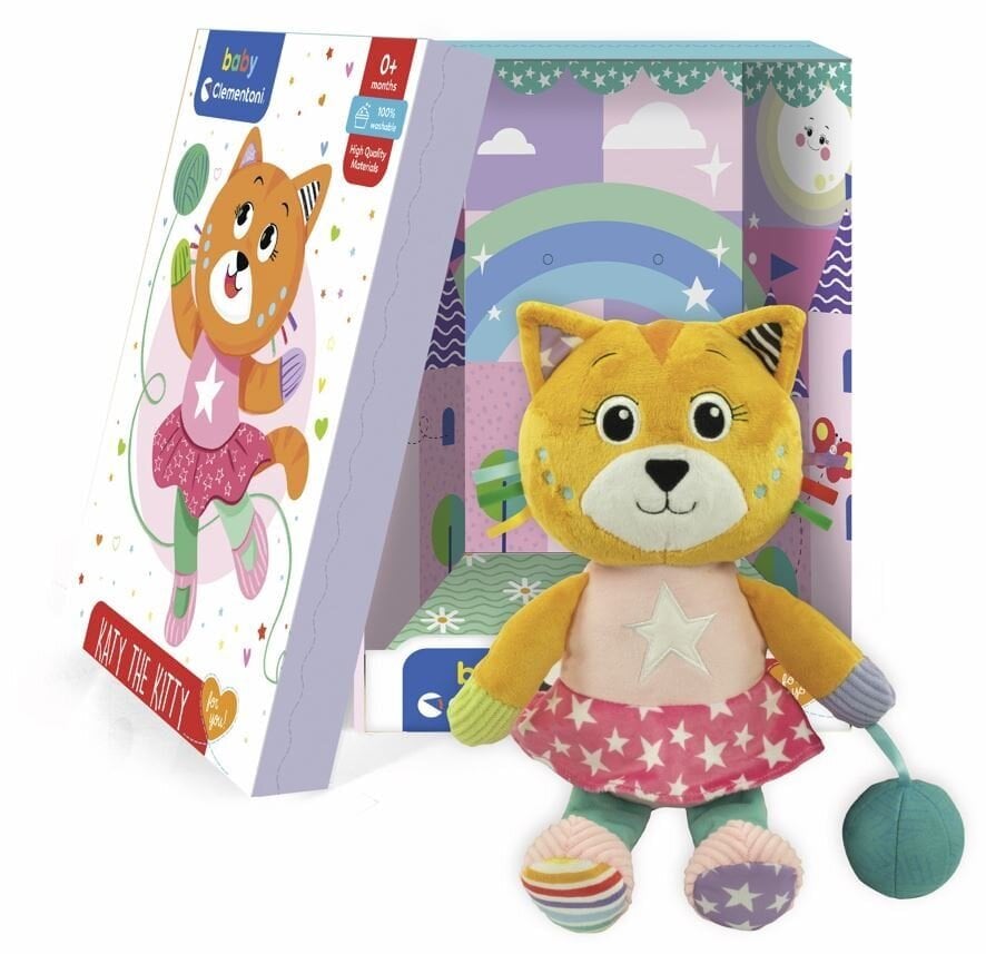 Lasten lelu kissa Clementoni Baby For You hinta ja tiedot | Pehmolelut | hobbyhall.fi