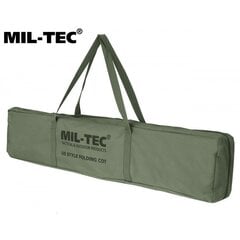 Kokoontaitettava sänky MIL-TEC Olive, 210 x 70 x 42 cm hinta ja tiedot | Retkeilyvarusteet | hobbyhall.fi