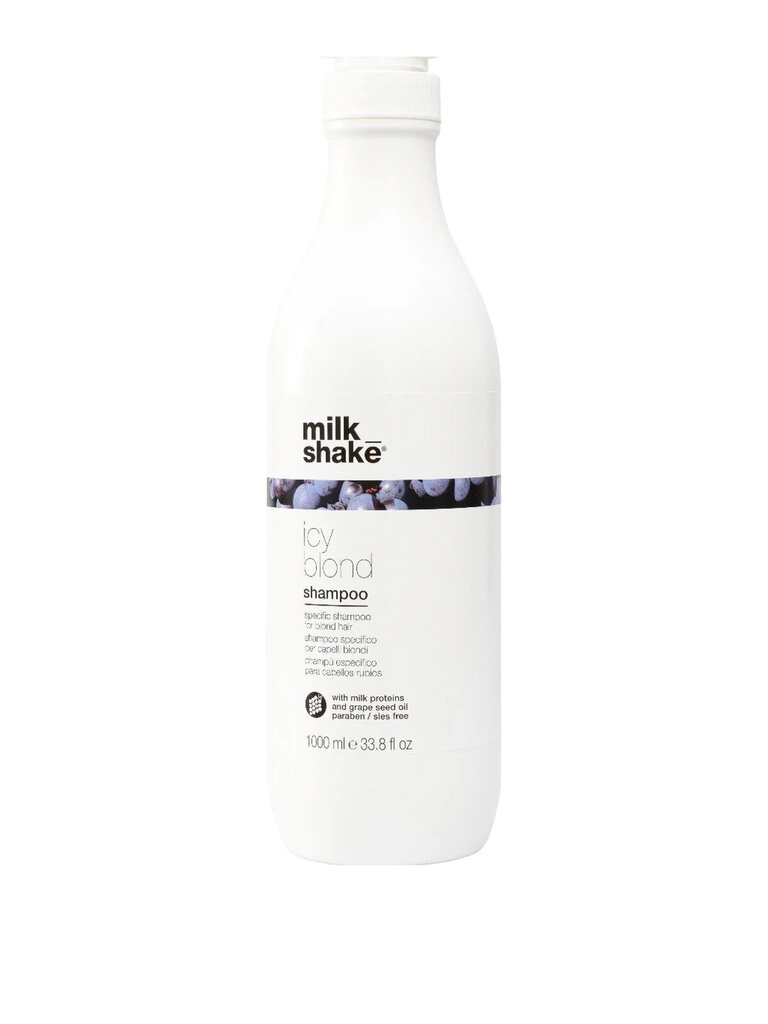 Shampoo vaaleille hiuksille Milk Shake Icy Blond Shampoo 1000 ml hinta ja tiedot | Shampoot | hobbyhall.fi