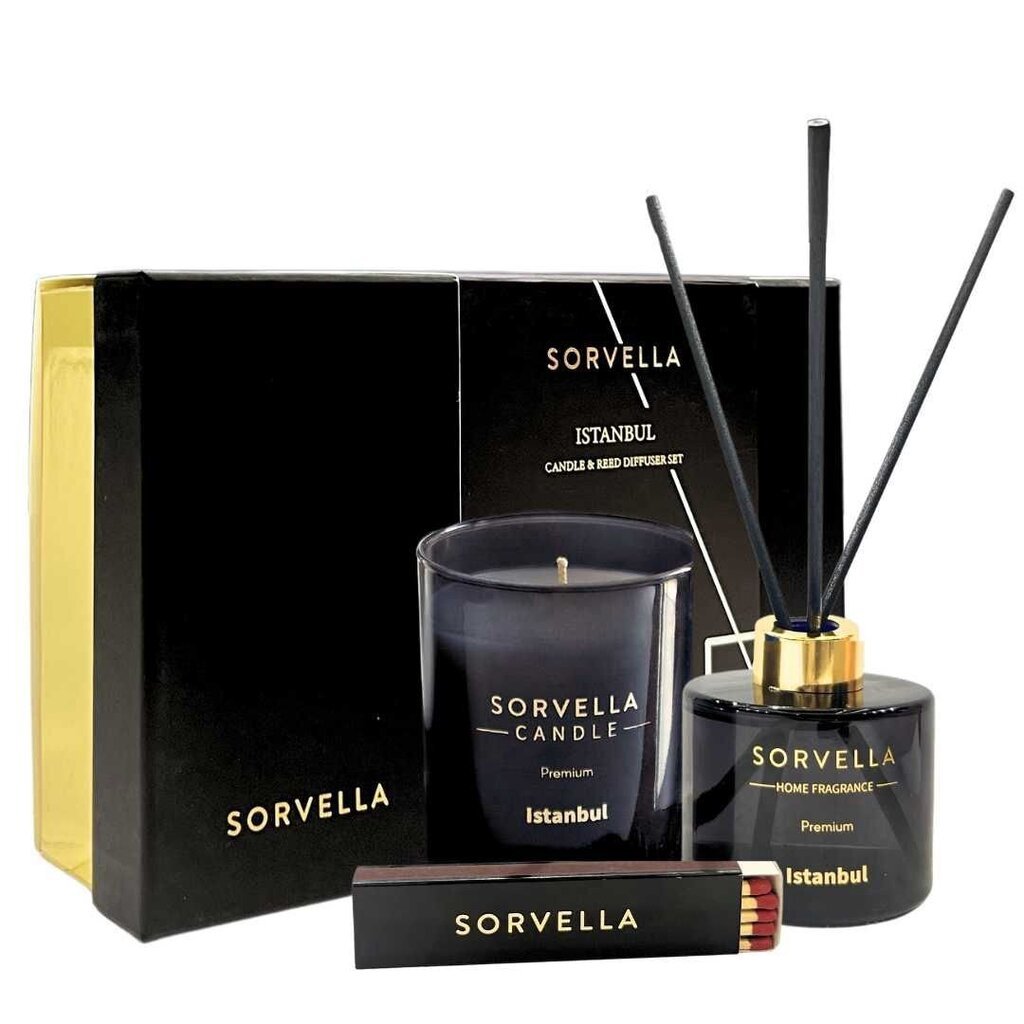 Sarja Sorvella Istanbul: aromaattinen diffuusori, 120 ml + kynttilä 170 g hinta ja tiedot | Huonetuoksut | hobbyhall.fi