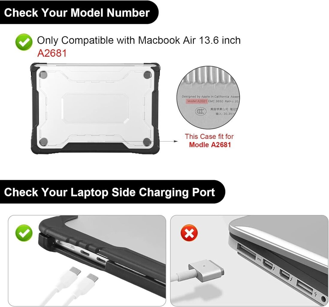 Blueswan kotelo, MacBook Air 13.6 (2022) hinta ja tiedot | Tietokonelaukut | hobbyhall.fi