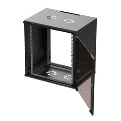 Extralink Premium 12U 600x450 seinäkaappi, musta hinta ja tiedot | Palvelimet | hobbyhall.fi