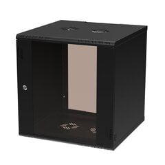 Seinäkaappi Extralink Premium 12U 600x600, musta hinta ja tiedot | Palvelimet | hobbyhall.fi