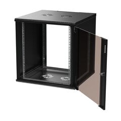 Seinäkaappi Extralink Premium 12U 600x600, musta hinta ja tiedot | Palvelimet | hobbyhall.fi