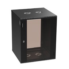 Seinäkaappi Extralink Premium 15U 600x600, Musta hinta ja tiedot | Palvelimet | hobbyhall.fi