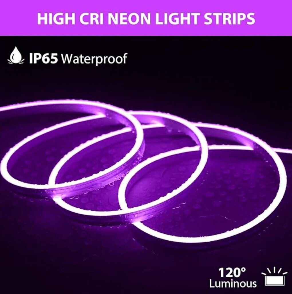 Neon LED-nauha Lucienstar LC-612, 5 m, violetti hinta ja tiedot | LED-valonauhat | hobbyhall.fi