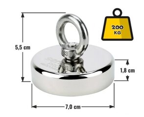 Sensei neodyymimagneetti 200kg hinta ja tiedot | Käsityökalut | hobbyhall.fi