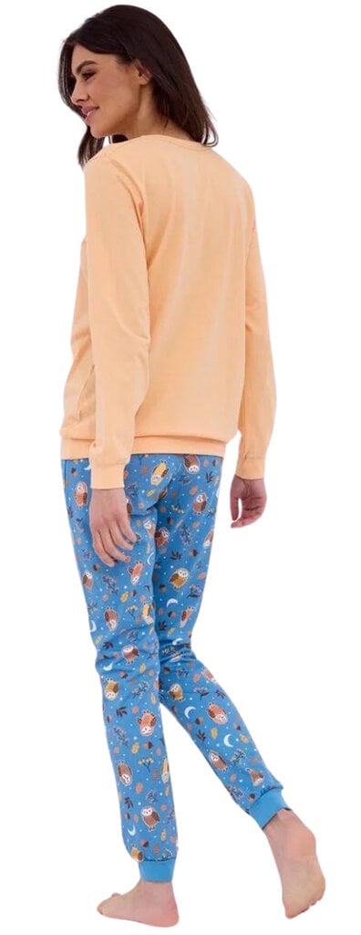 Naisten pyjama CORNETTE OWLS 467/373 Puuvilla beige pöllö hinta ja tiedot | Yöasut ja pyjamat | hobbyhall.fi