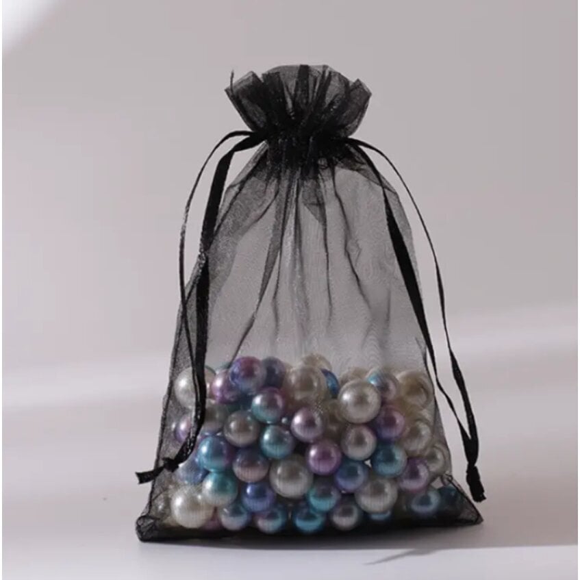 Lahjapussit - organza, 9 x 12 cm - koruille, jalokivikoruille, karamelleille, hääjuhlille, lahjapaketointiin. 100 kpl. hinta ja tiedot | Lahjapaketointi | hobbyhall.fi