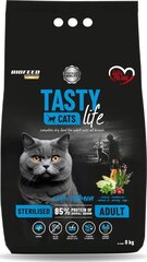 Biofeed Tasty Cats Life Steriloitu kuivaruoka steriloiduille kissoille lohella, 8 kg hinta ja tiedot | Kissan kuivaruoka | hobbyhall.fi