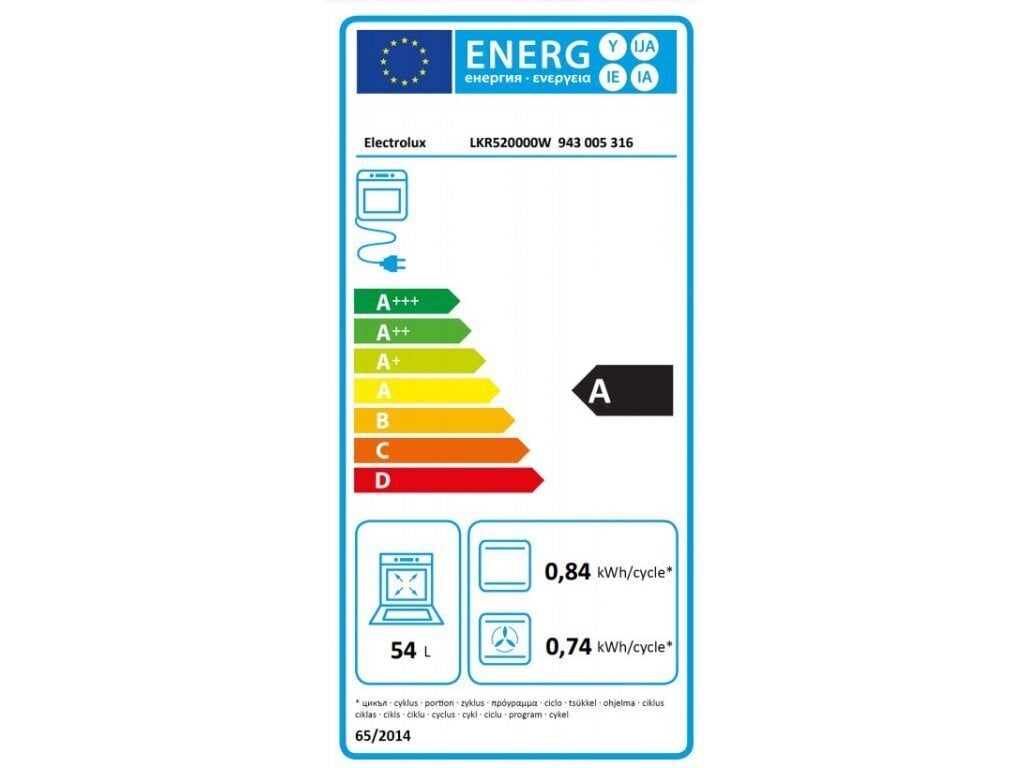 Electrolux LKR520000W keraaminen liesi hinta ja tiedot | Sähköliedet | hobbyhall.fi