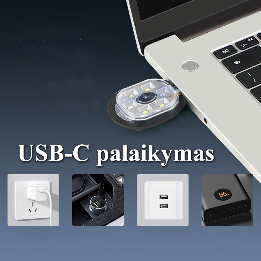 Unisex akryyli pipo LED USB-C ladattava musta musta hinta ja tiedot | Miesten hatut, huivit ja käsineet | hobbyhall.fi