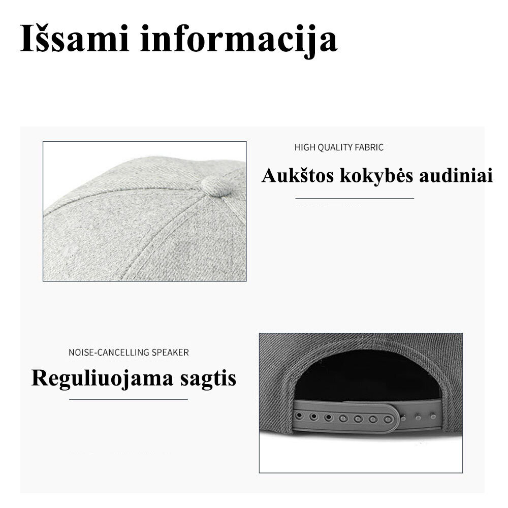 Bluetooth-musiikki hatut kaiuttimella Säädettävä hattu ulkoiluun urheiluun Syntymäpäivä lahja hattu hinta ja tiedot | Miesten hatut, huivit ja käsineet | hobbyhall.fi