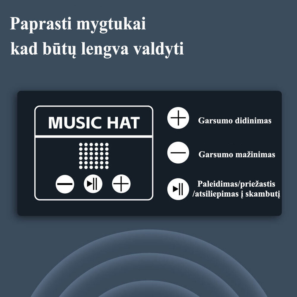 Bluetooth-musiikki hatut kaiuttimella Säädettävä hattu ulkoiluun urheiluun Syntymäpäivä lahja hattu hinta ja tiedot | Miesten hatut, huivit ja käsineet | hobbyhall.fi