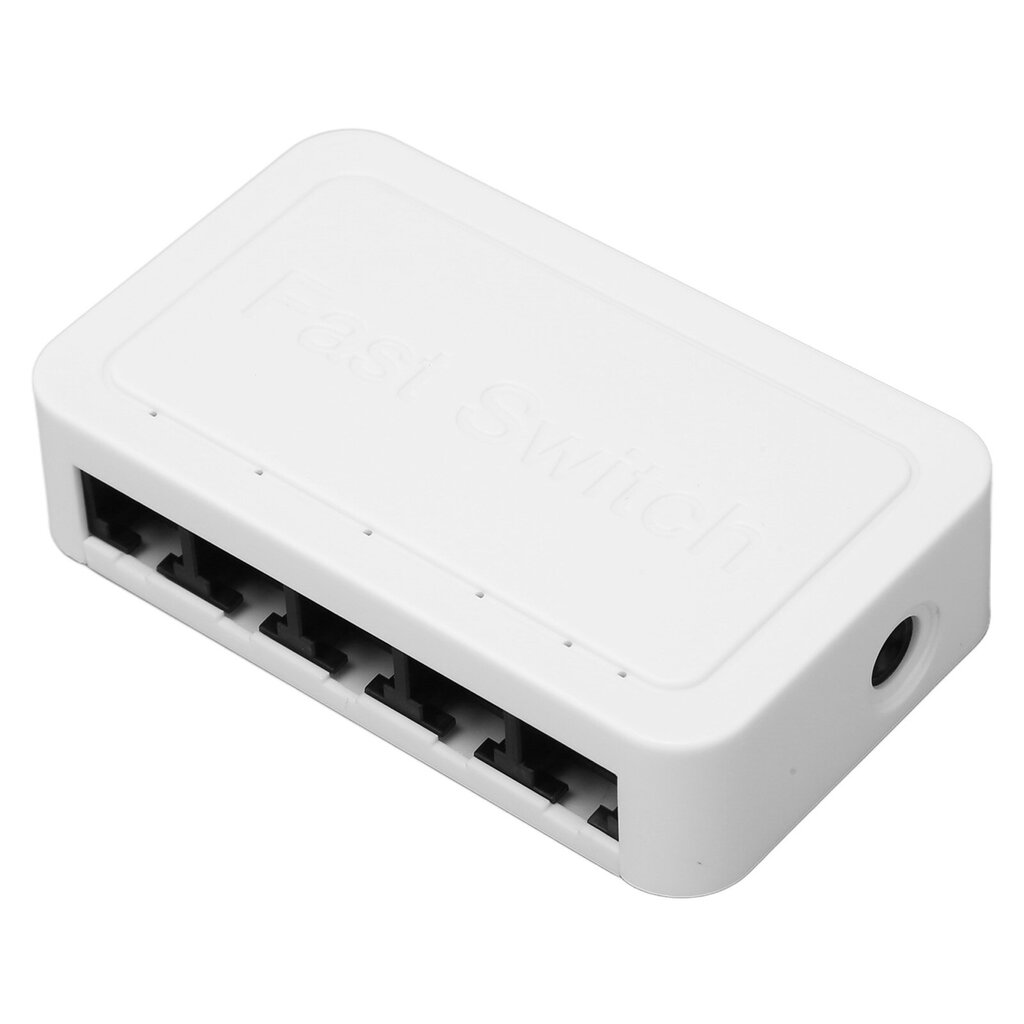 5-porttinen Ethernet-kytkin 10/100Mbps RJ45-portit 4KV Thunder Protection Fast Ethernet Switch Pöytäkoneen Ethernet-jakaja 100-240V US Plug hinta ja tiedot | Web-kamerat | hobbyhall.fi