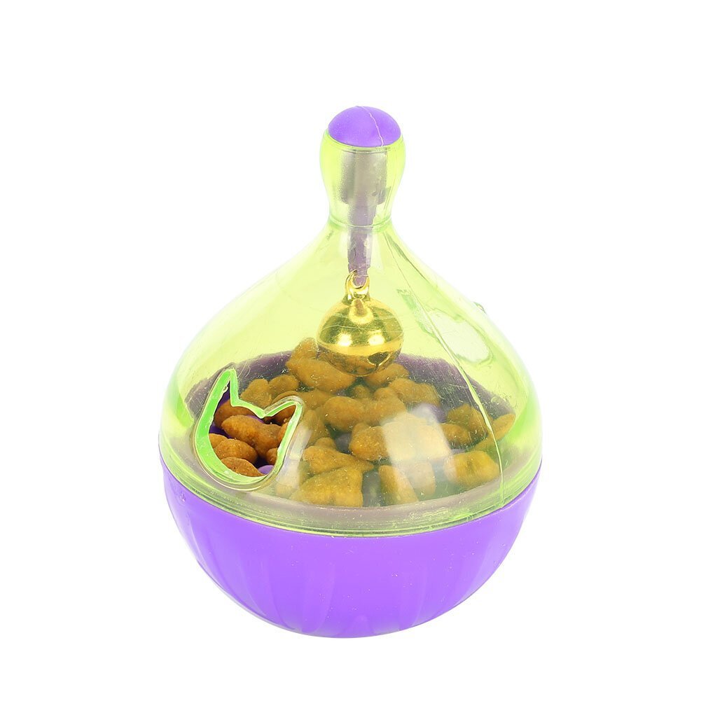 Hauska Pet Bowl Feeder Roly Poly Food Leakage Ball Interaktiivinen lelu kissan koiralle Purppura ABS hinta ja tiedot | Kissan lelut | hobbyhall.fi