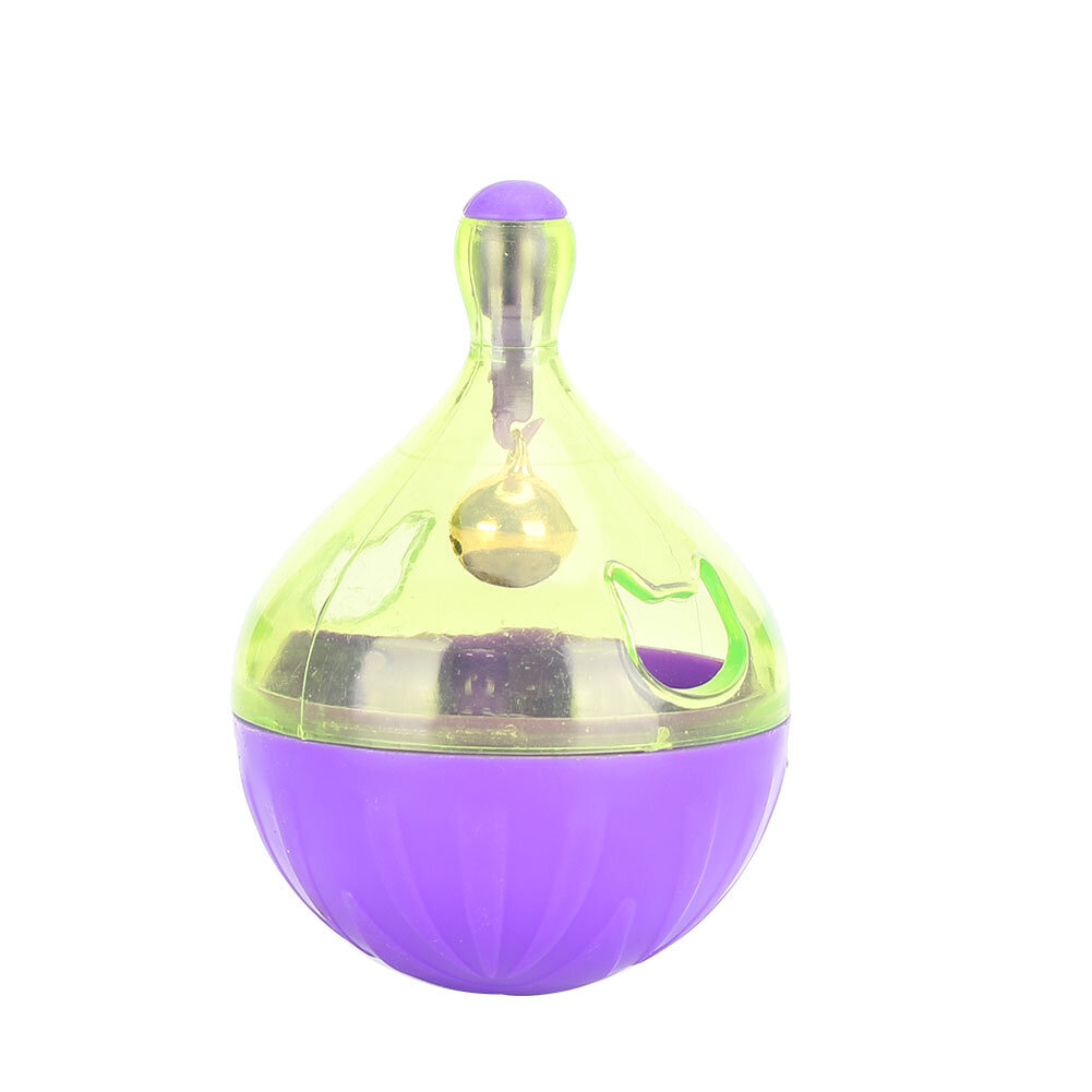 Hauska Pet Bowl Feeder Roly Poly Food Leakage Ball Interaktiivinen lelu kissan koiralle Purppura ABS hinta ja tiedot | Kissan lelut | hobbyhall.fi