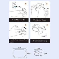 Bluetooth 5.3 -kuulokkeet Bone Conduction Langattomat kuulokkeet digitaaliset mustat hinta ja tiedot | Kuulokkeet | hobbyhall.fi