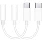 (2 kpl) USB-C-sovitin 3,5 mm kuulokkeisiin Samsung 5g Ultra S21/S22/S23/S24 hinta ja tiedot | Kuulokkeiden tarvikkeet | hobbyhall.fi