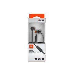 Alkuperäinen JBL T110 In-ear - musta hinta ja tiedot | Kuulokkeet | hobbyhall.fi