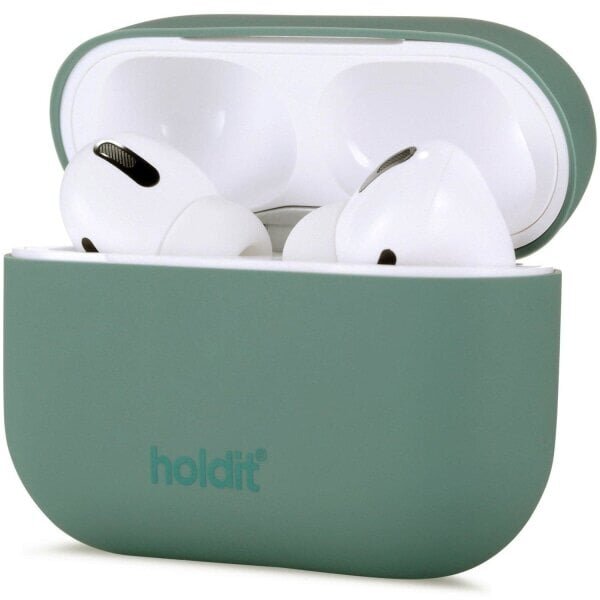 pidetty silikonikotelo AirPods Pro Nygård - Moss Green Moss Green hinta ja tiedot | Kuulokkeiden tarvikkeet | hobbyhall.fi