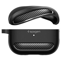 Spigen AirPods Pro 1/2 -kotelo kestävä panssari mattamusta hinta ja tiedot | Kuulokkeiden tarvikkeet | hobbyhall.fi