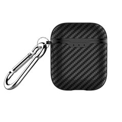 Carbon Case Apple AirPods musta hinta ja tiedot | Kuulokkeiden tarvikkeet | hobbyhall.fi