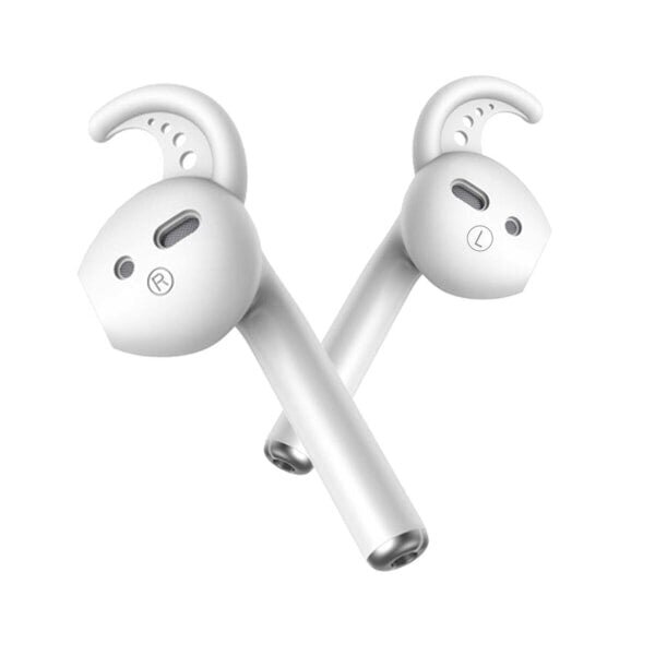 AirPods korvatyynyt Korvakoukut Silikonikoukut Korvakoukut Valkoinen valkoinen hinta ja tiedot | Kuulokkeiden tarvikkeet | hobbyhall.fi