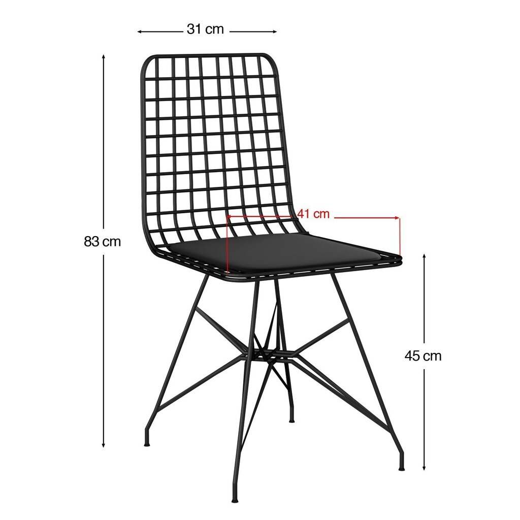 Tuolisarja (4 kpl) Tel 4 hinta ja tiedot | Ruokapöydän tuolit | hobbyhall.fi