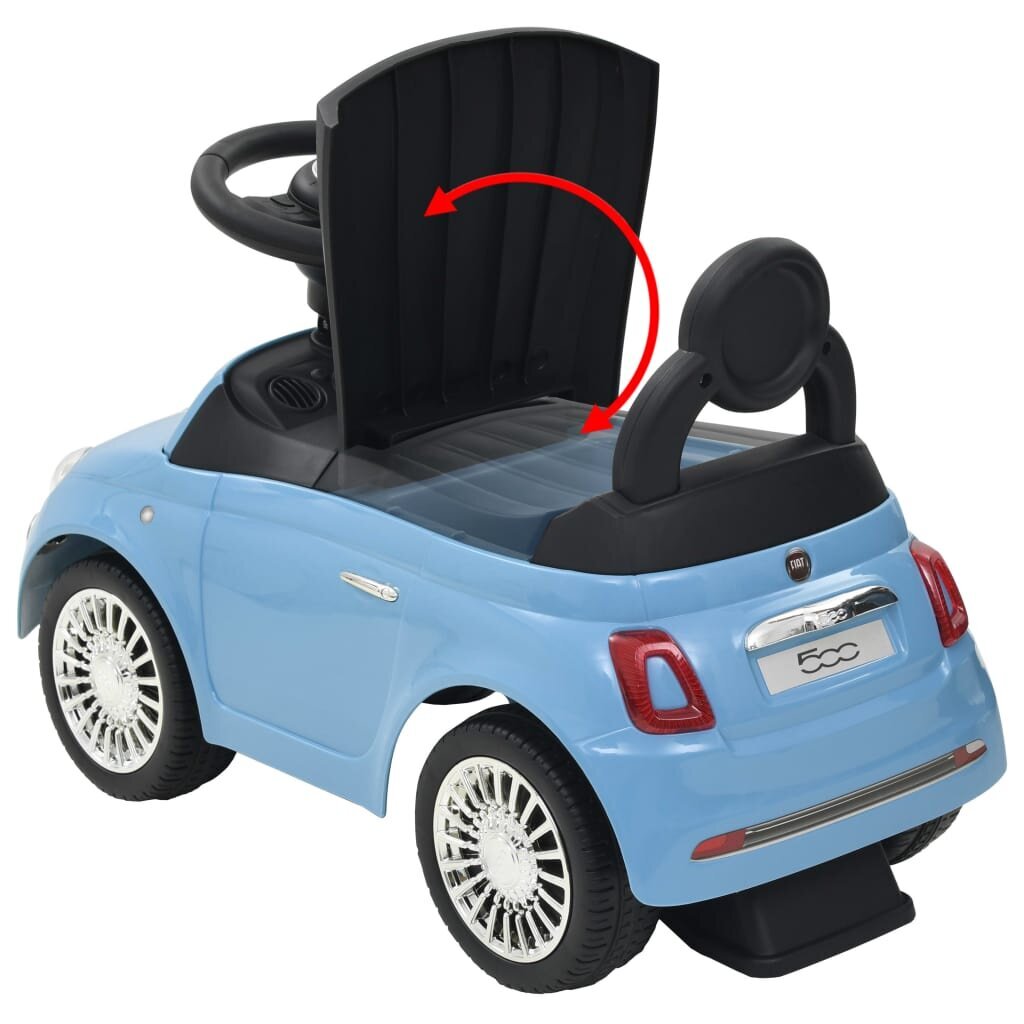 vidaXL Potkuauto Fiat 500 sininen hinta ja tiedot | Vauvan lelut | hobbyhall.fi