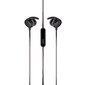 In-ear Stereo Sports -kuulokkeet mikrofonilla, 3,5 mm pistoke - musta musta hinta ja tiedot | Kuulokkeet | hobbyhall.fi