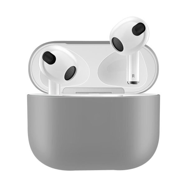 Silikonikuori Apple AirPods 3 harmaa hinta ja tiedot | Kuulokkeiden tarvikkeet | hobbyhall.fi