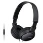 Sony Headset MDR-ZX110AP Musta (MDRZX110APB.CE7) Musta hinta ja tiedot | Kuulokkeet | hobbyhall.fi