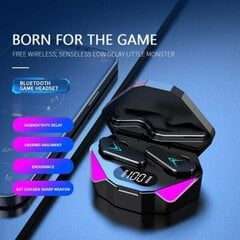 Langattomat RGB Gaming TWS Bluetooth Stereo In-Ear kuulokkeet USB-C Musta Musta hinta ja tiedot | Kuulokkeet | hobbyhall.fi