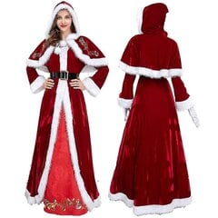 Cuteshower Naisten Deluxe-asu Mrs. Claus Vaatteet Cosplay-puku jouluksi hinta ja tiedot | Naamiaisasut | hobbyhall.fi