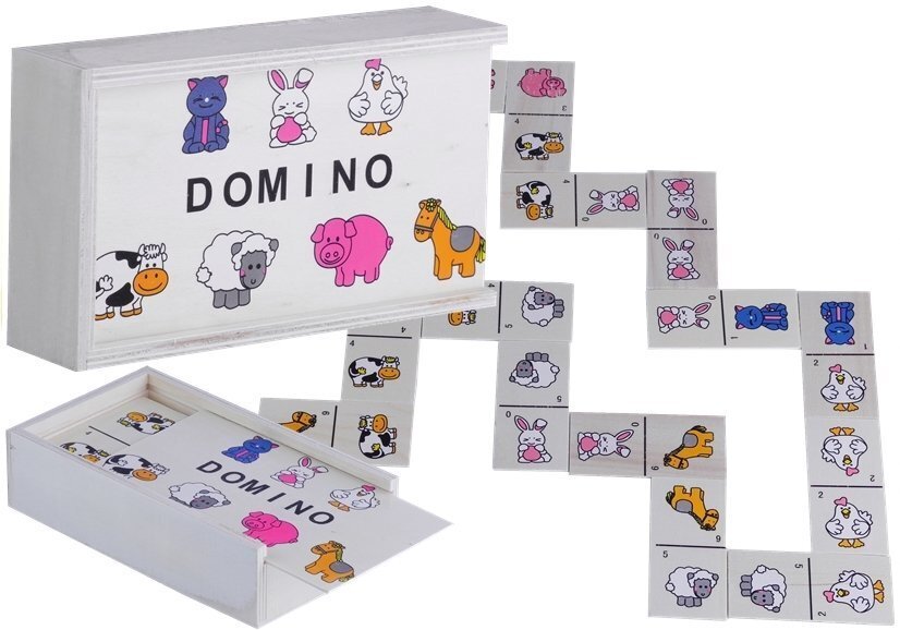 Puinen peli Domino lemmikkien kanssa hinta ja tiedot | Lautapelit ja älypelit | hobbyhall.fi