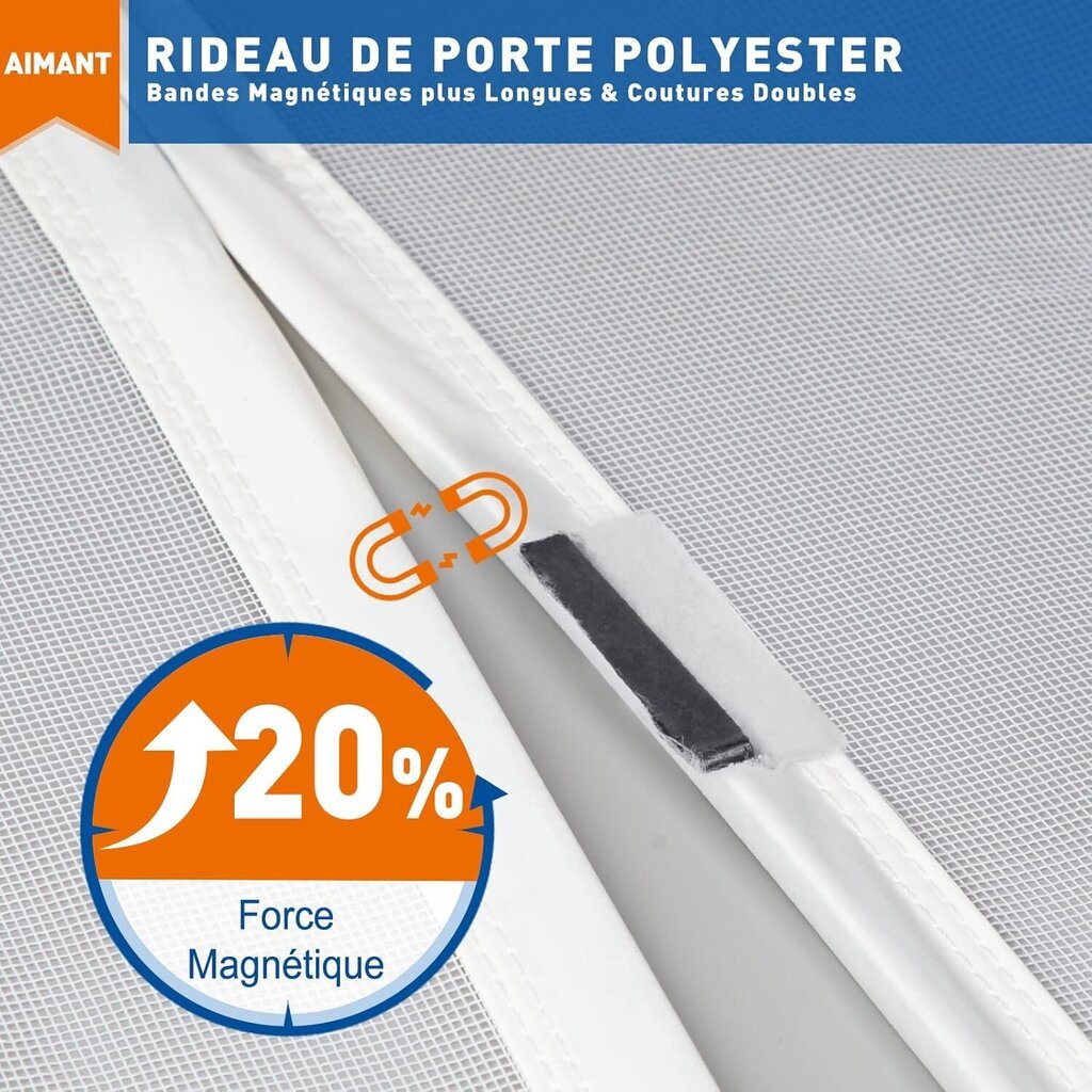 MAGZO Magneettinen oviseinä 90 x 200 cm hinta ja tiedot | Hyttysverkot | hobbyhall.fi