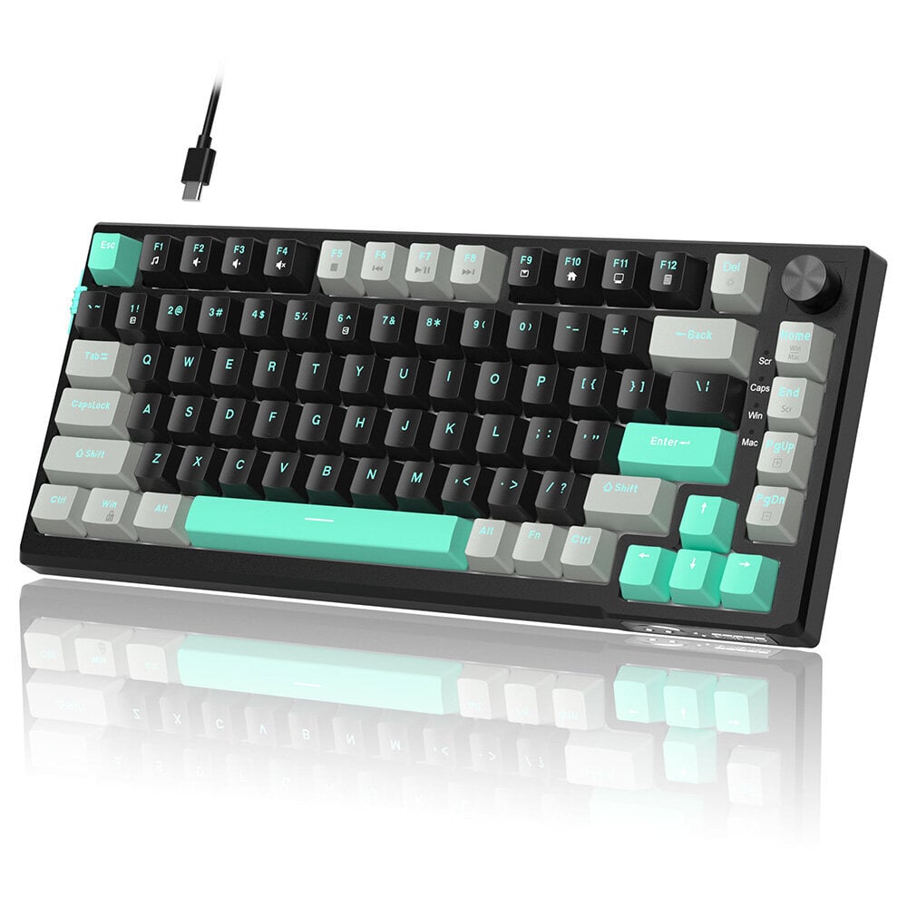 Magegee SKY81 Dark Elf B, RGB, Blue Whale Switch, US hinta ja tiedot | Näppäimistöt | hobbyhall.fi