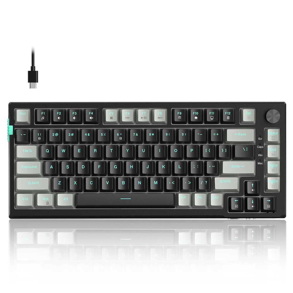 Magegee SKY81 Dark Elf B, RGB, Blue Whale Switch, US hinta ja tiedot | Näppäimistöt | hobbyhall.fi