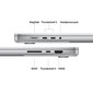 MacBook Pro 16" Apple M4 Max 14C CPU, 32C GPU/36GB/1TB SSD/Silver/INT MX2V3ZE/A hinta ja tiedot | Kannettavat tietokoneet | hobbyhall.fi