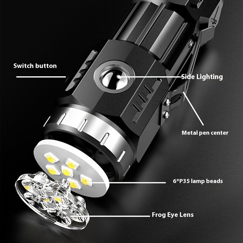 Shustar Mini Käsivalaisin - Erittäin Kirkas LED, USB Ladattava, Magneetti, Ei Vedenpitävä, Paristokäyttöinen hinta ja tiedot | Retkilamput | hobbyhall.fi