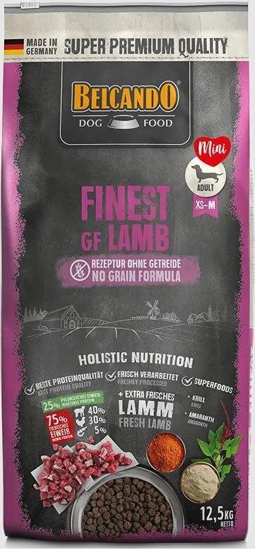 Belcando Finest GF Lamb pienille ja keskikokoisille aikuisille koirille, 12,5 kg lammasta hinta ja tiedot | Koiran kuivaruoka | hobbyhall.fi