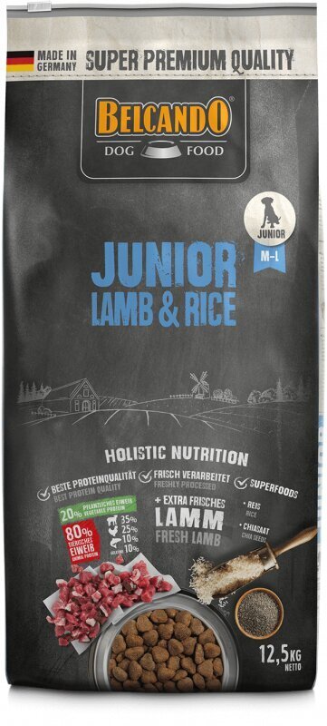 Belcando Junior Lamb & Rice kaikenrotuisille pennuille 4 kk alkaen 12,5 kg hinta ja tiedot | Koiran kuivaruoka | hobbyhall.fi